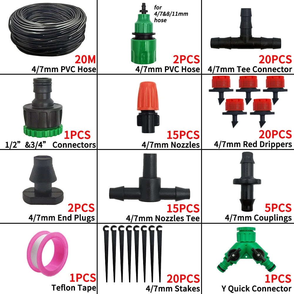 Effortless Drip Irrigation: Adjustable, Automatic & Water-Saving!