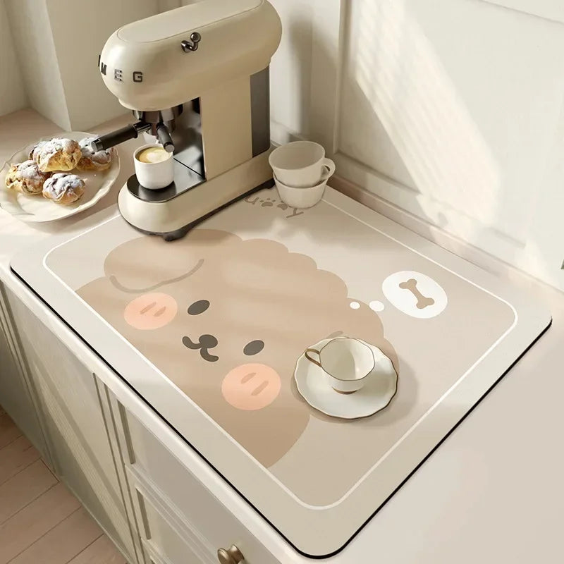 Multi-Color Diatomite Placemat – Quick-Drying, Absorbent, and Non-Slip!