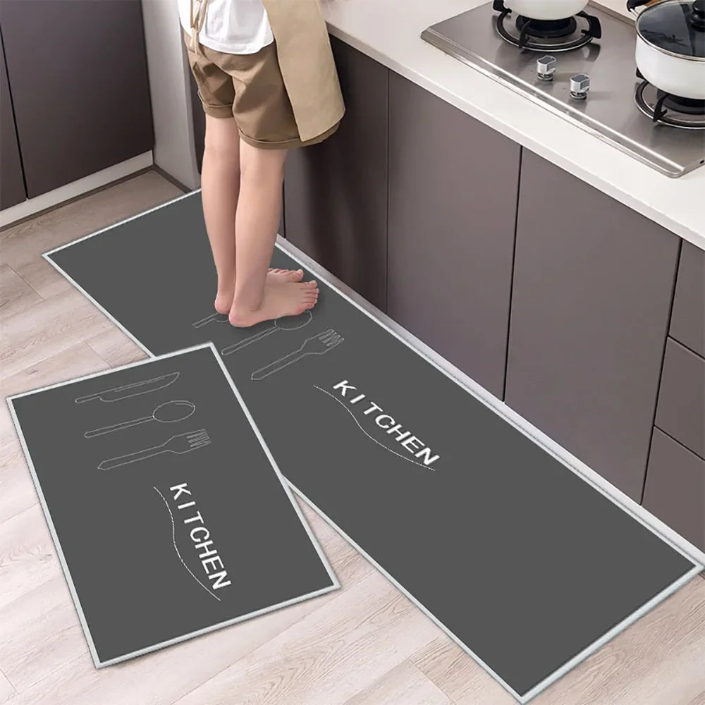 Non-Slip Kitchen Mat Set – Versatile Rugs for Entry, Hallway, Bathroom, and Living Room.