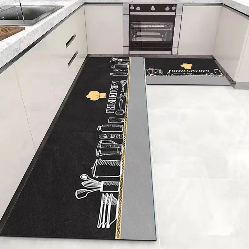 Non-Slip Kitchen Mat Set – Versatile Rugs for Entry, Hallway, Bathroom, and Living Room.