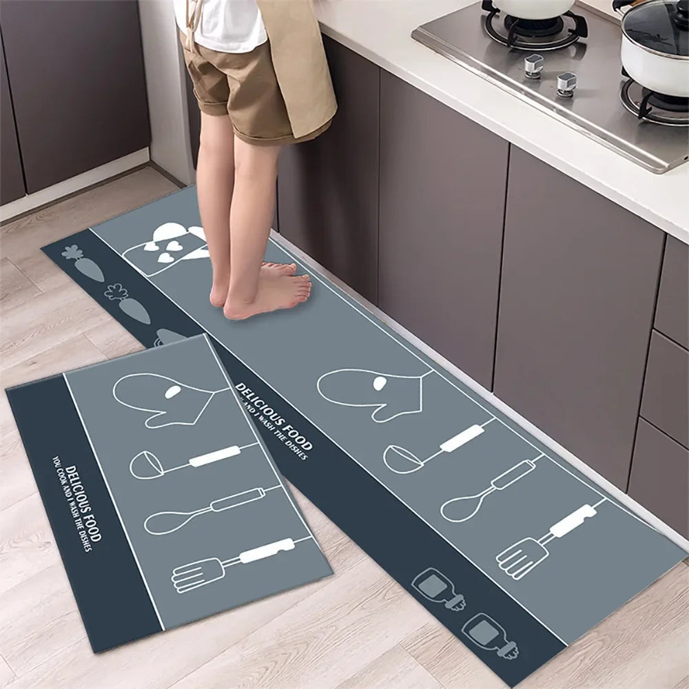 Non-Slip Kitchen Mat Set – Versatile Rugs for Entry, Hallway, Bathroom, and Living Room.