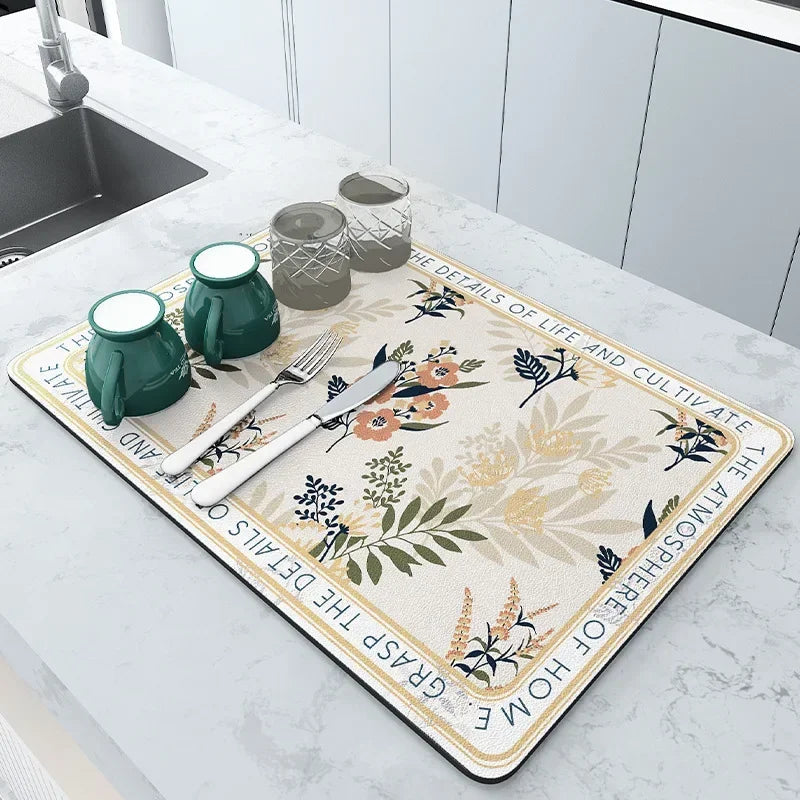Multi-Color Diatomite Placemat – Quick-Drying, Absorbent, and Non-Slip!
