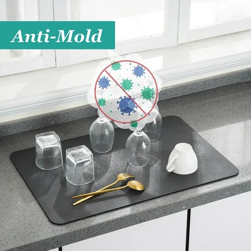 Multi-Color Diatomite Placemat – Quick-Drying, Absorbent, and Non-Slip!