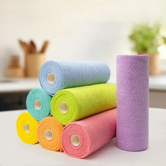 Reusable Microfiber Cleaning Towels – Eco-Friendly Paper Towel Alternative