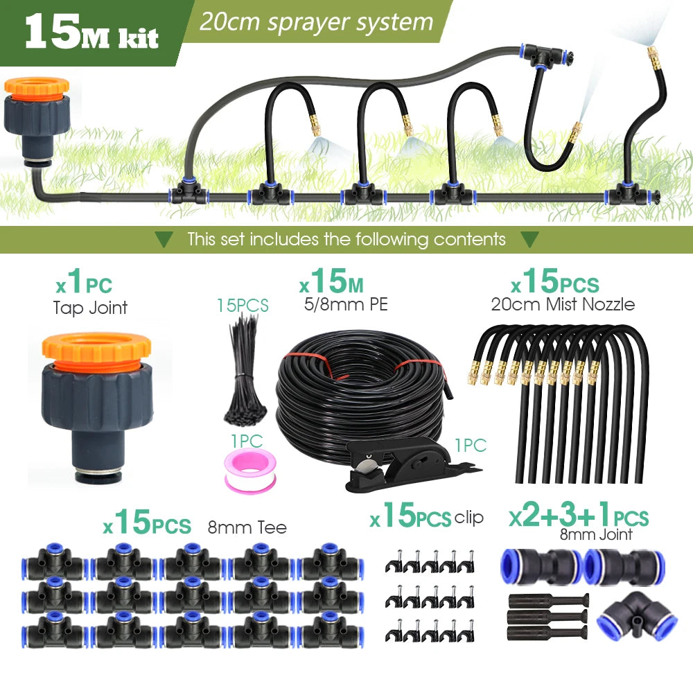 Misting System: Flexible, Cooling & Perfect for Your Garden!