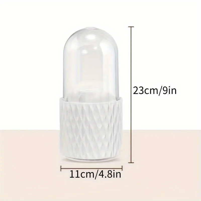 Rotary Lid Makeup Brush Barrel – Stylish, Dustproof & Multi-Purpose Storage