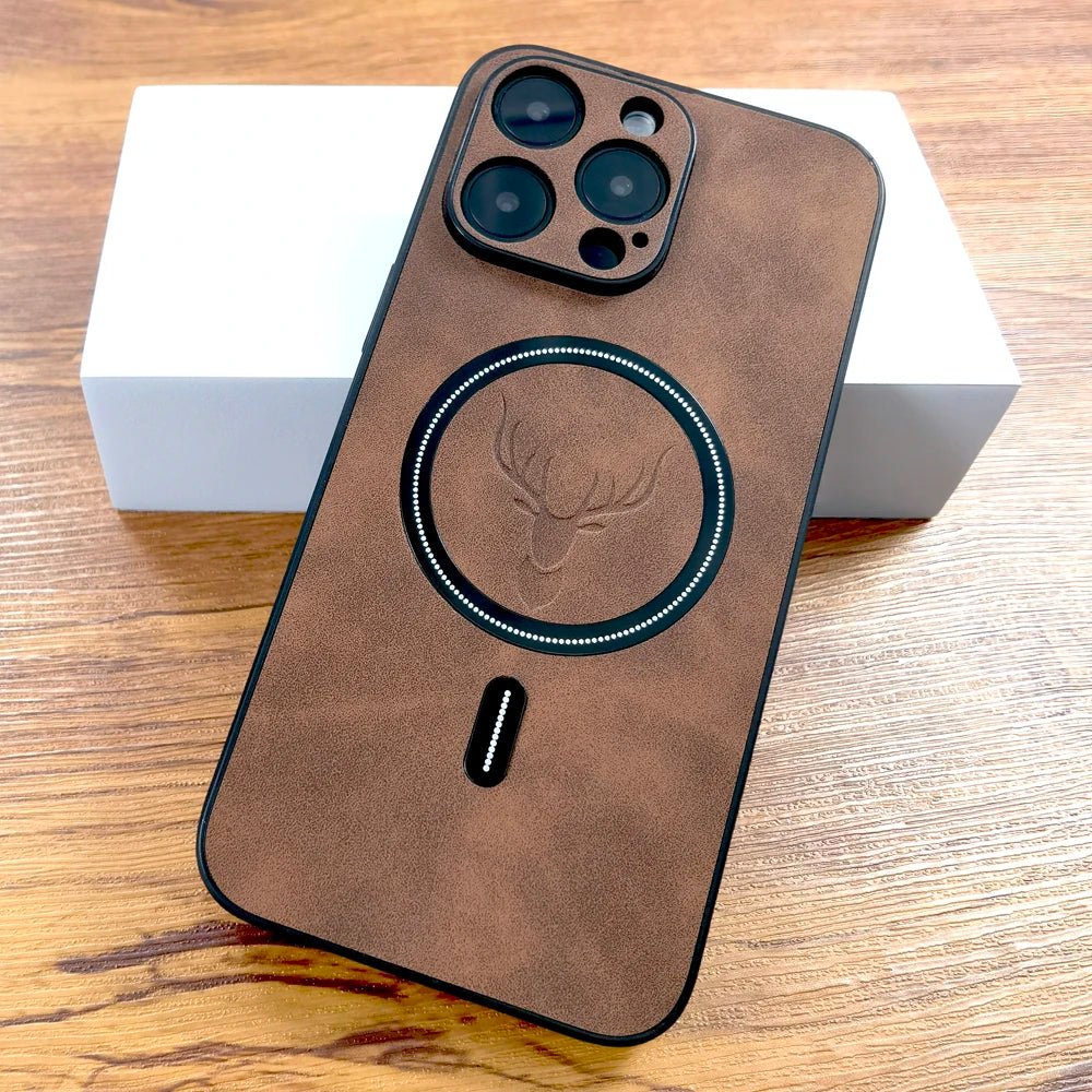 Premium PU Leather Deer Case – Magsafe Ready