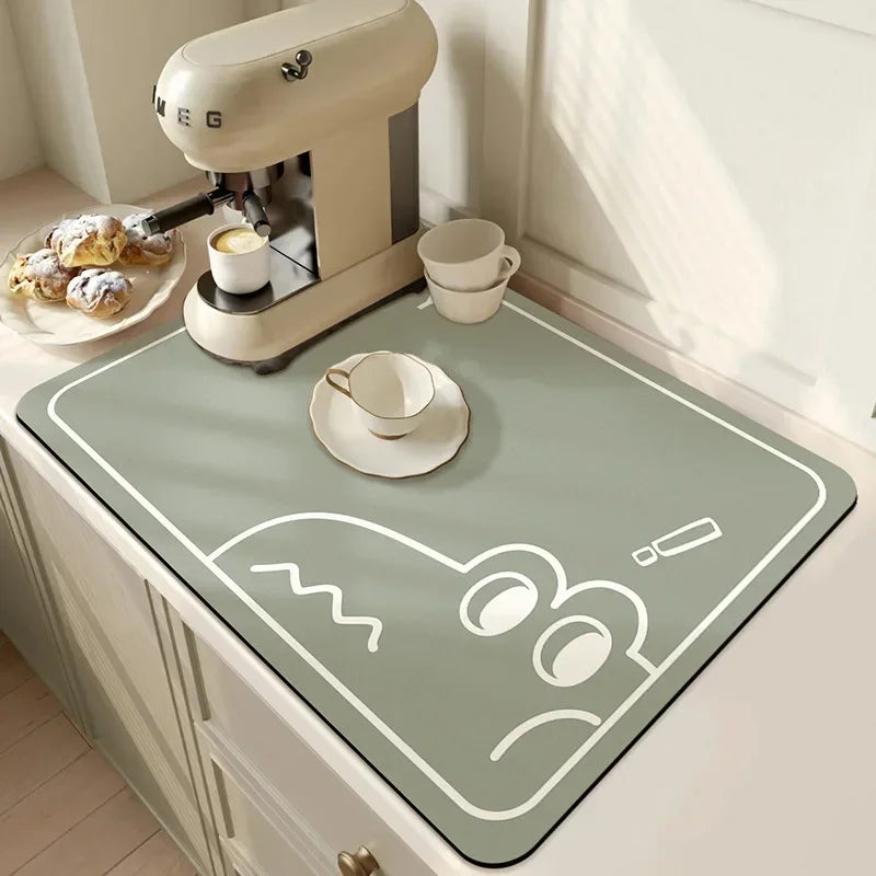 Multi-Color Diatomite Placemat – Quick-Drying, Absorbent, and Non-Slip!