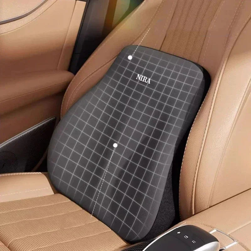 Memory Foam Car Pillow – Headrest & Lumbar Support for Ultimate Comfort