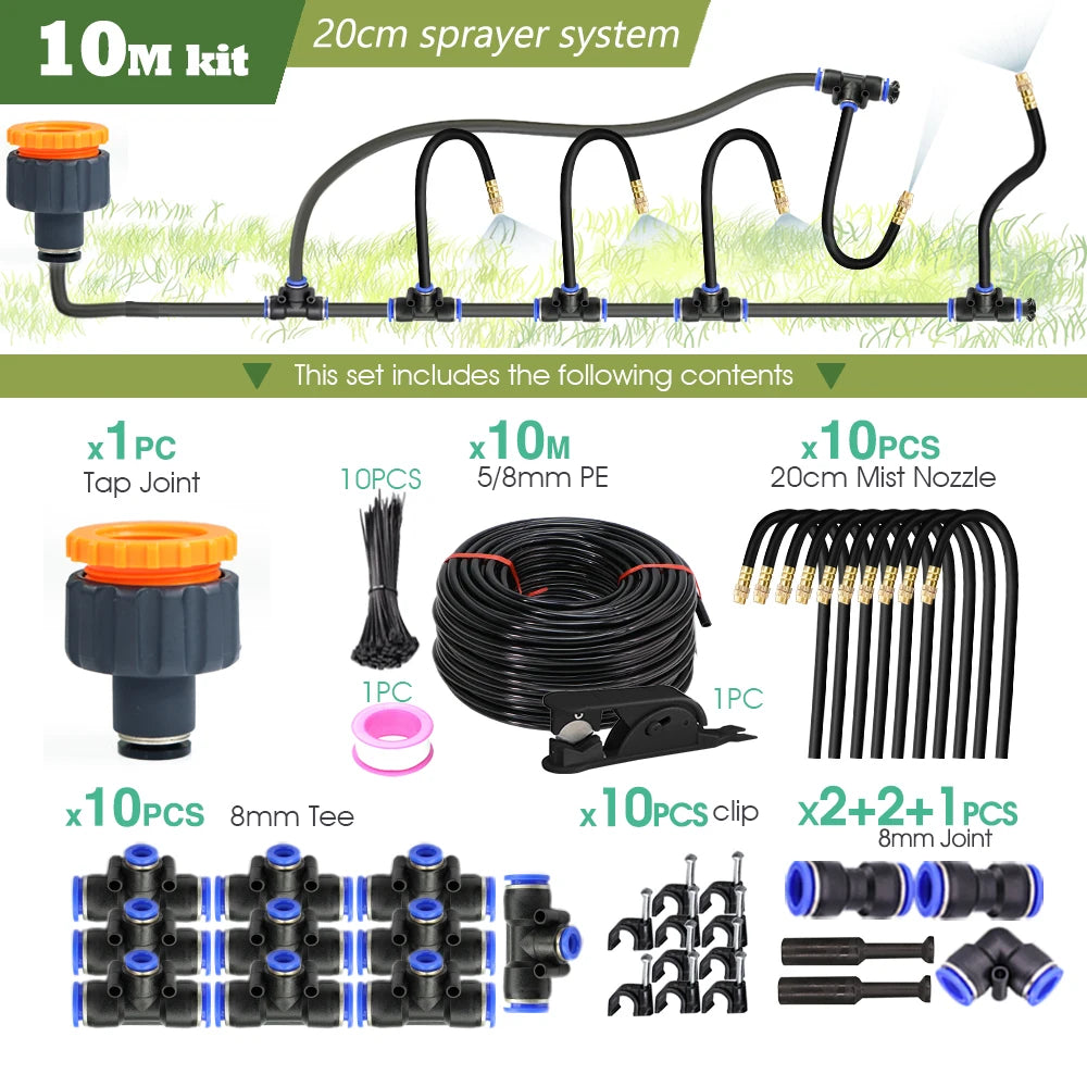 Misting System: Flexible, Cooling & Perfect for Your Garden!