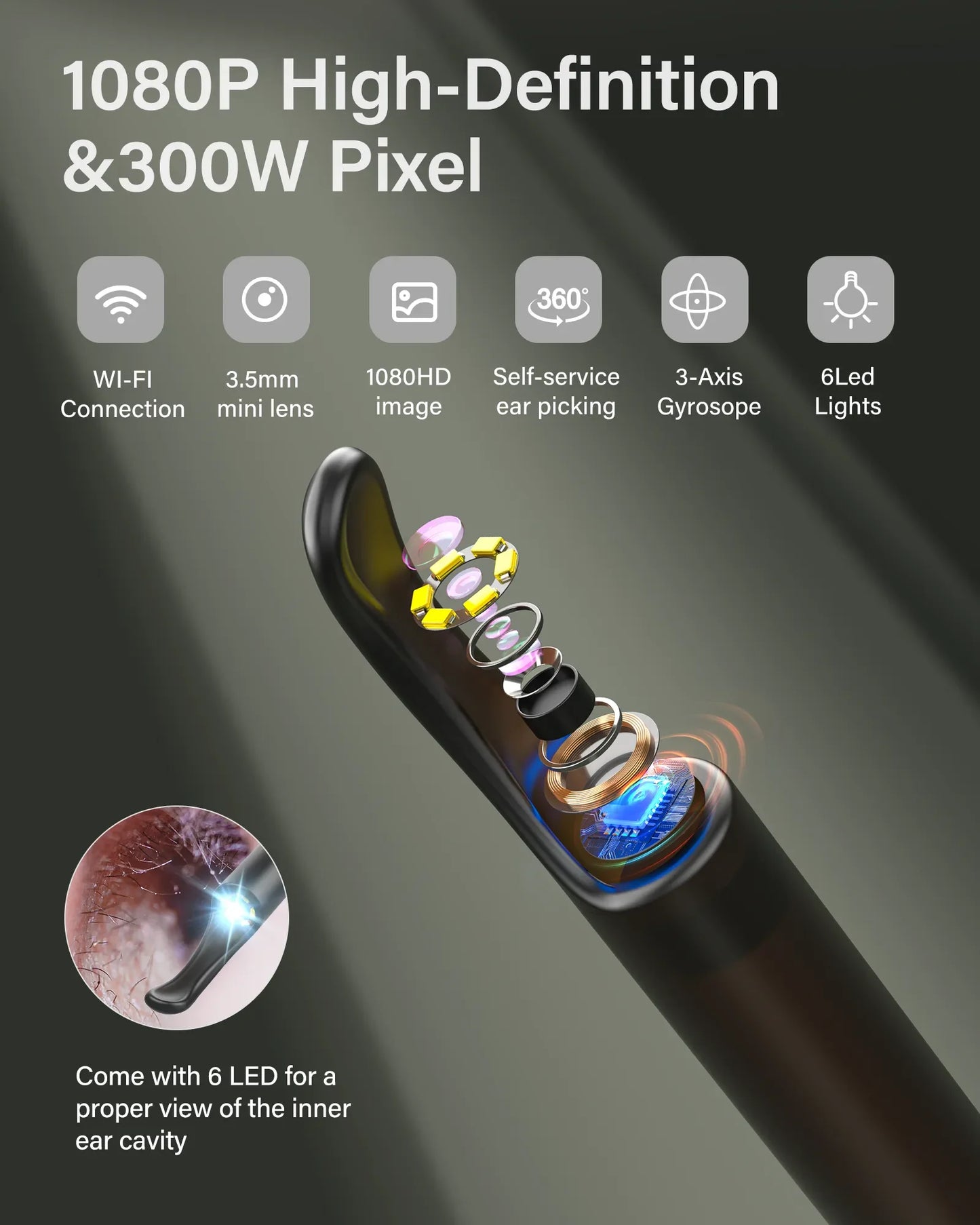 Bebird X0 1080P HD Ear Cleaner - Smart Wax Remover & Visual Otoscope