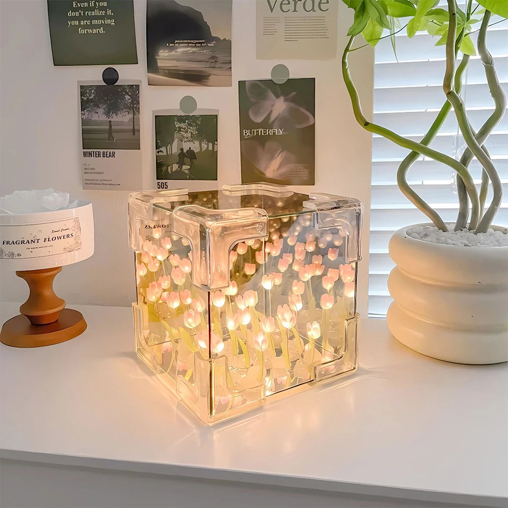 DIY Tulip LED Night Lamp – Perfect for Decor & Gifts!
