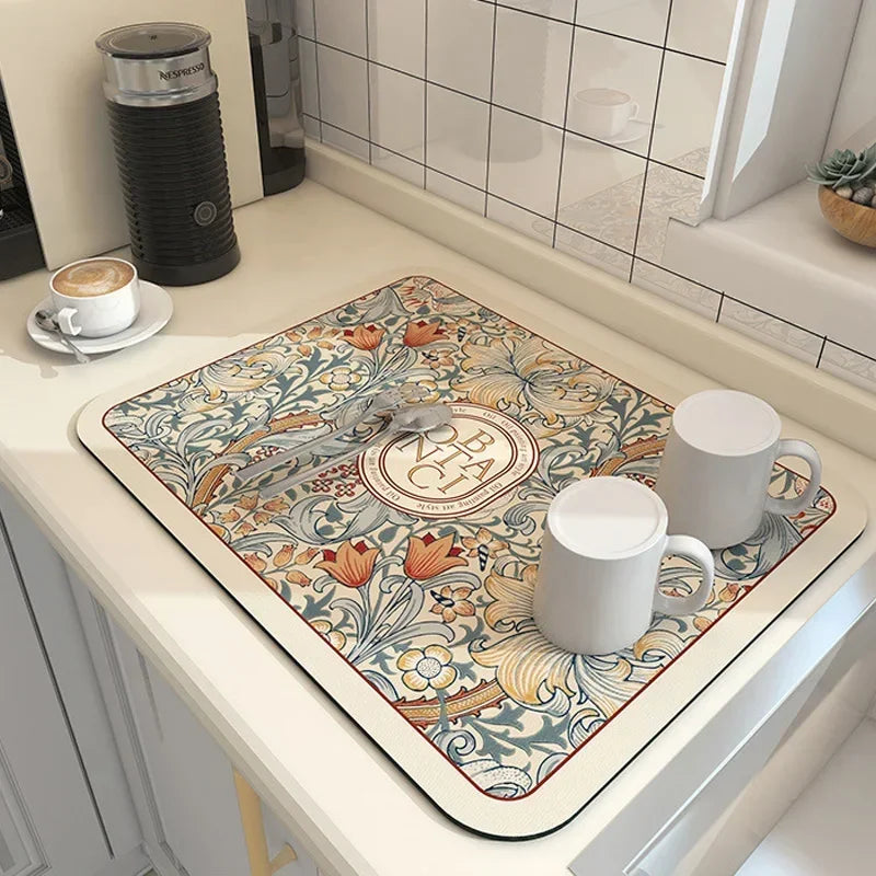 Multi-Color Diatomite Placemat – Quick-Drying, Absorbent, and Non-Slip!