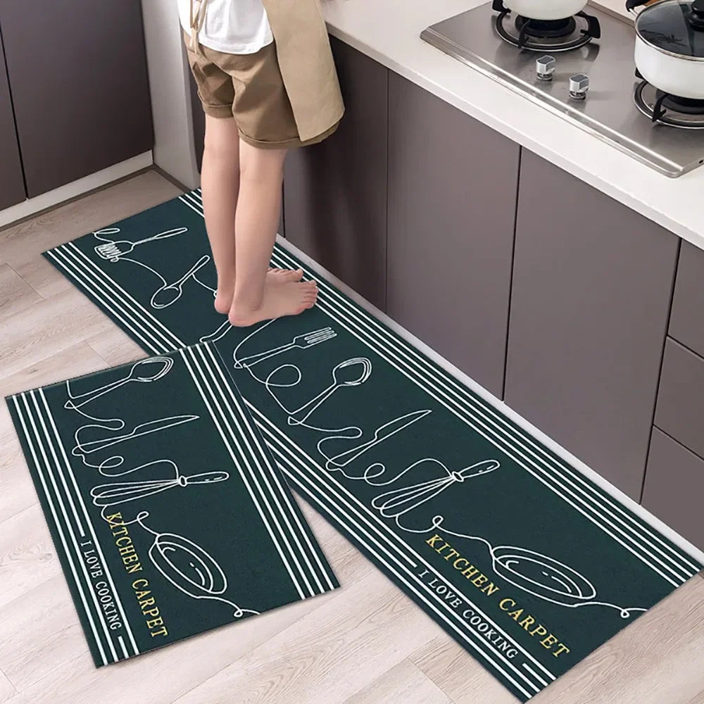 Non-Slip Kitchen Mat Set – Versatile Rugs for Entry, Hallway, Bathroom, and Living Room.