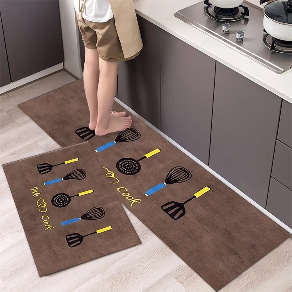 Non-Slip Kitchen Mat Set – Versatile Rugs for Entry, Hallway, Bathroom, and Living Room.