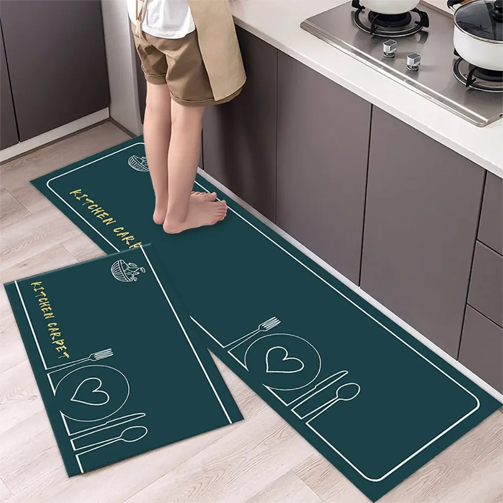 Non-Slip Kitchen Mat Set – Versatile Rugs for Entry, Hallway, Bathroom, and Living Room.