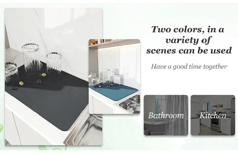 Multi-Color Diatomite Placemat – Quick-Drying, Absorbent, and Non-Slip!