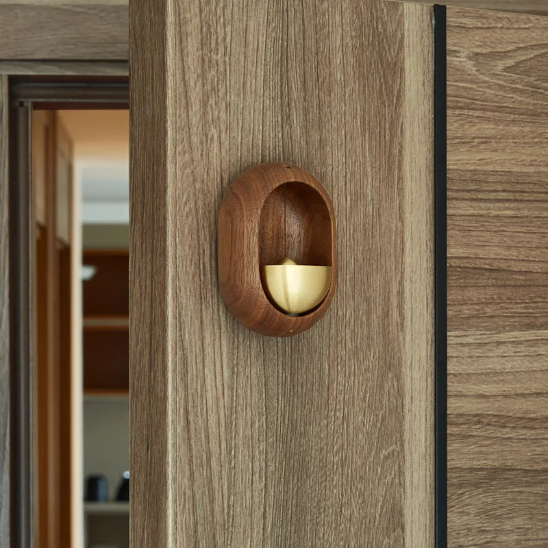 Japanese Wooden Wind Chimes – Elegant Wireless Doorbell & Decorative Hanging for Your Home!