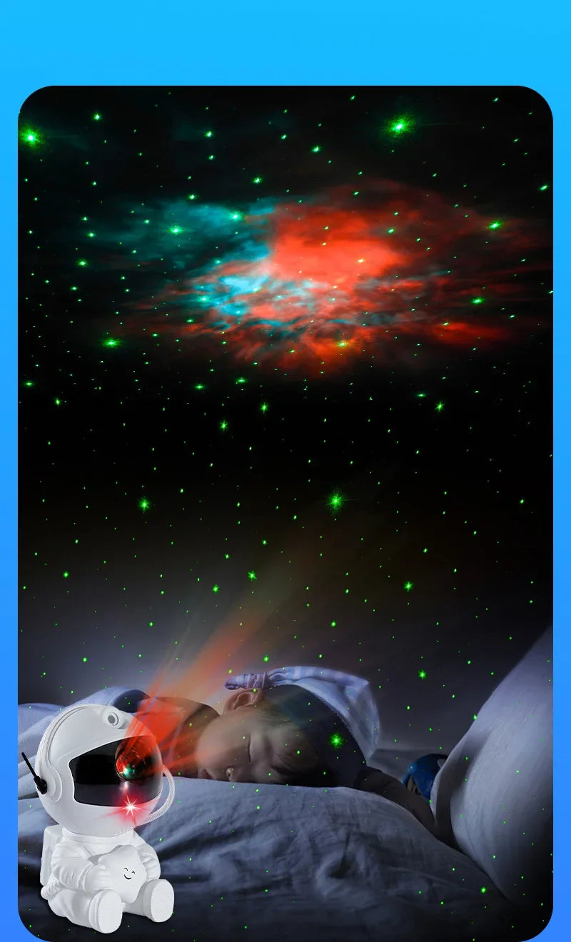 Astronaut Galaxy Star Projector – Night Light for Home, Bedroom, and Christmas Gifts