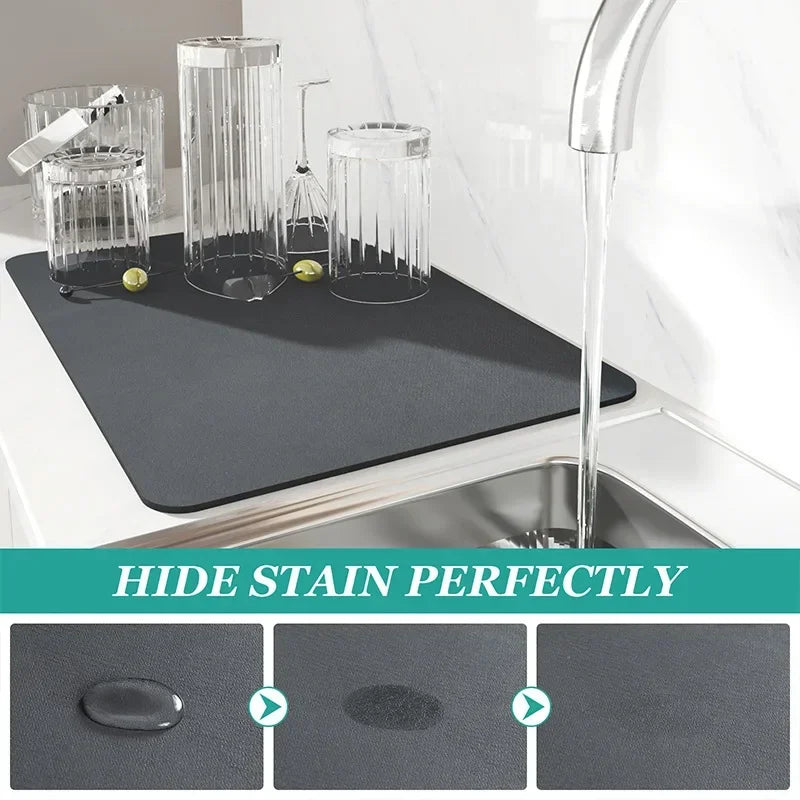 Multi-Color Diatomite Placemat – Quick-Drying, Absorbent, and Non-Slip!