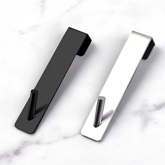 Stainless Steel Glass Door Hook - Non-Perforated & Detachable