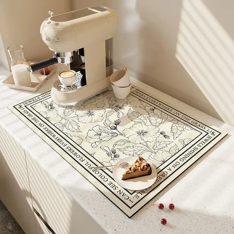 Multi-Color Diatomite Placemat – Quick-Drying, Absorbent, and Non-Slip!
