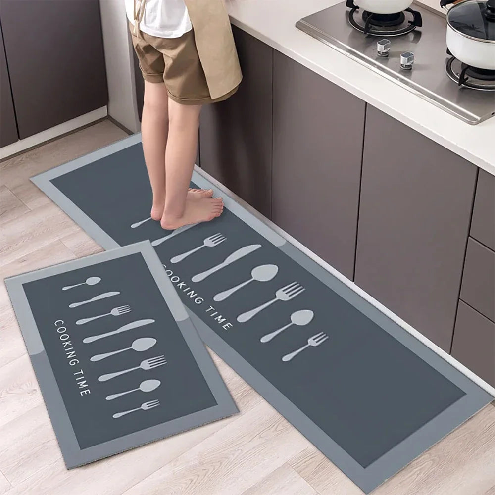Non-Slip Kitchen Mat Set – Versatile Rugs for Entry, Hallway, Bathroom, and Living Room.