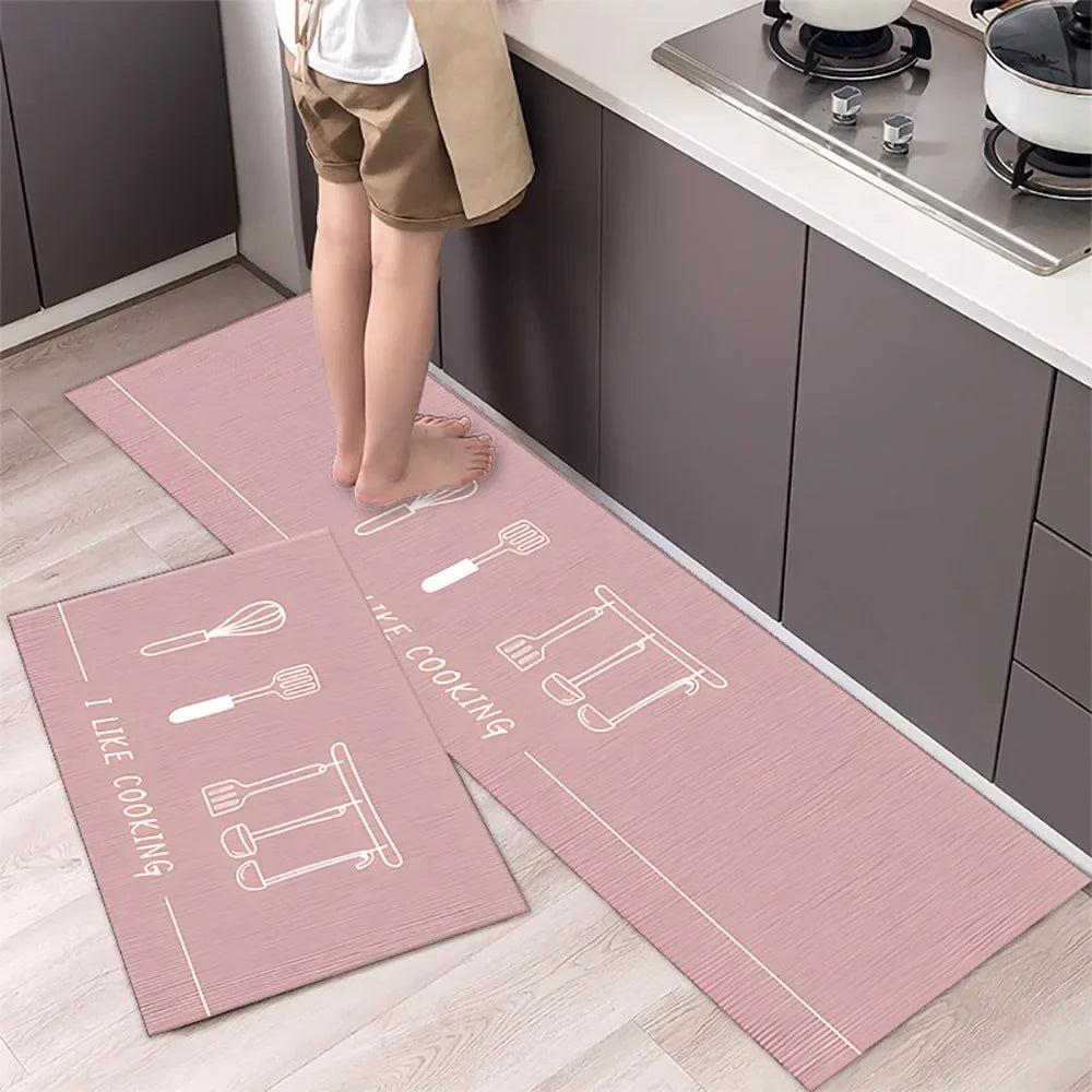 Non-Slip Kitchen Mat Set – Versatile Rugs for Entry, Hallway, Bathroom, and Living Room.