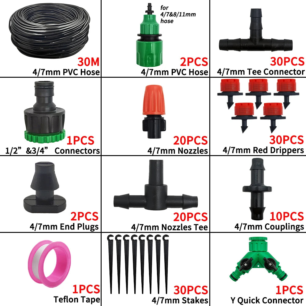 Effortless Drip Irrigation: Adjustable, Automatic & Water-Saving!