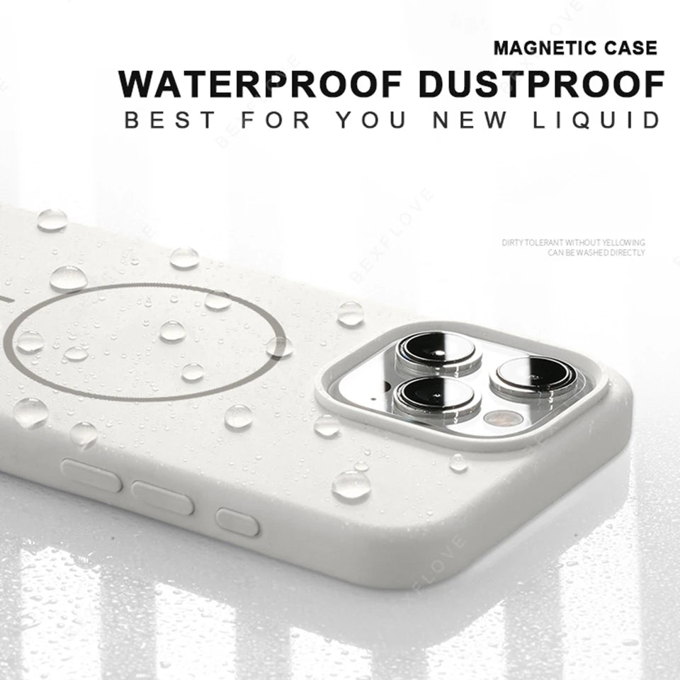Magsafe Silicone Case – For iPhone with Lanyard Strap