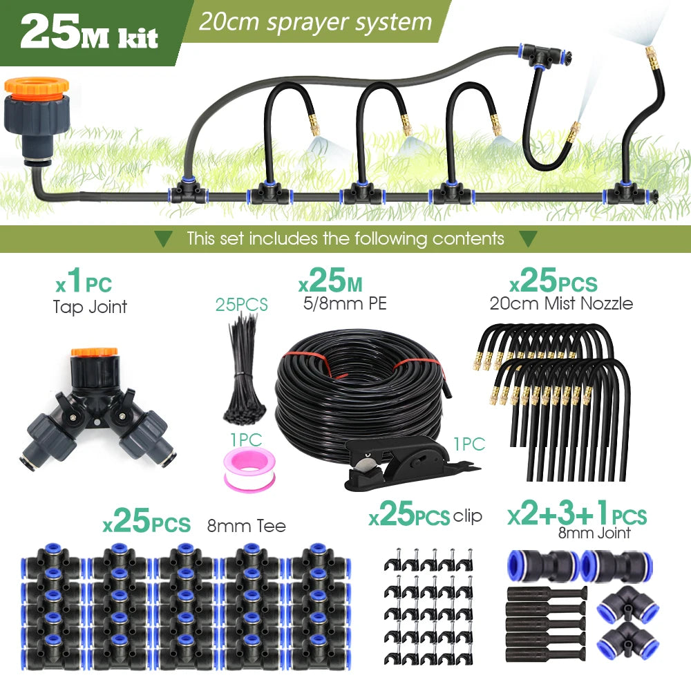 Misting System: Flexible, Cooling & Perfect for Your Garden!