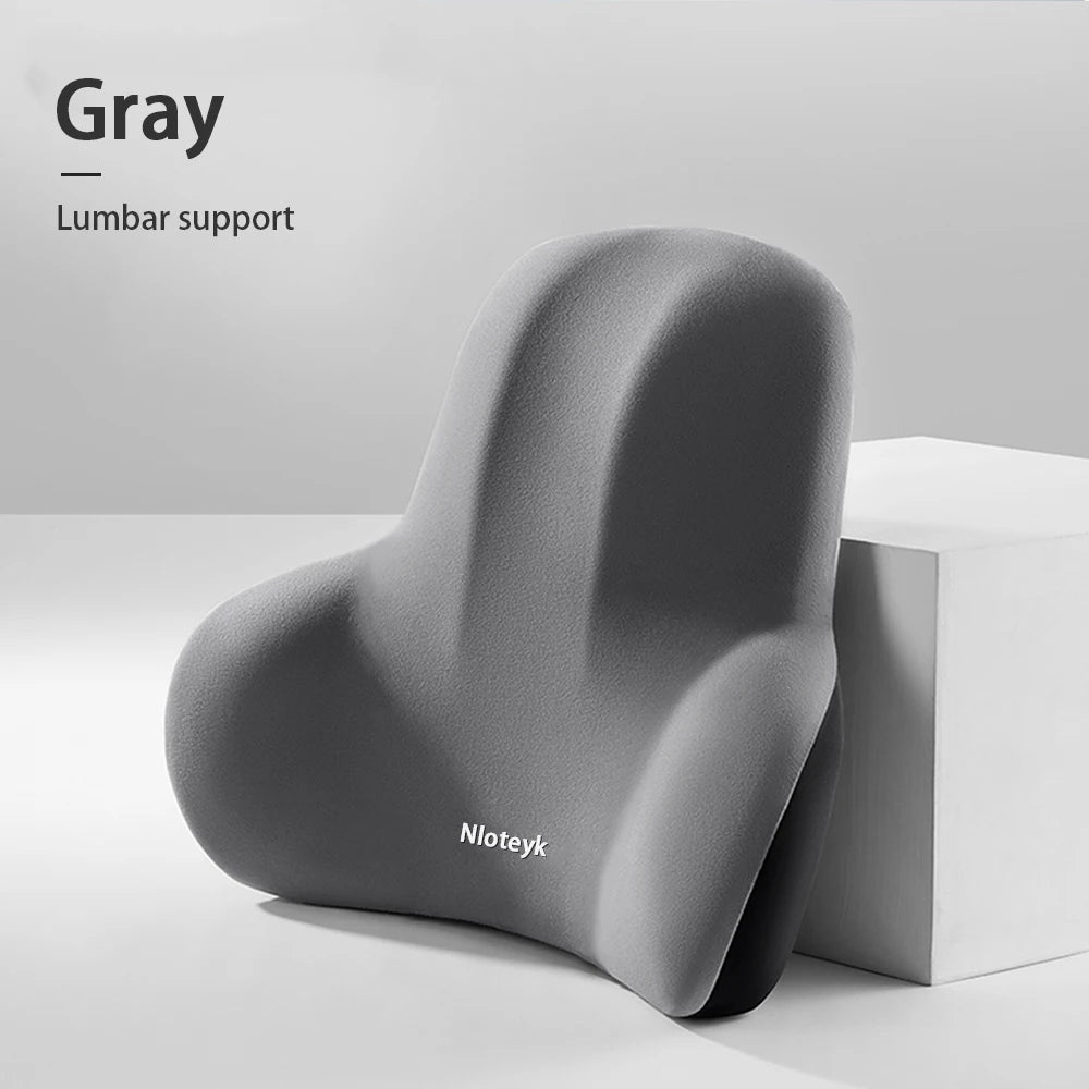 Memory Foam Car Pillow – Neck & Lumbar Support for Stress-Free Travel