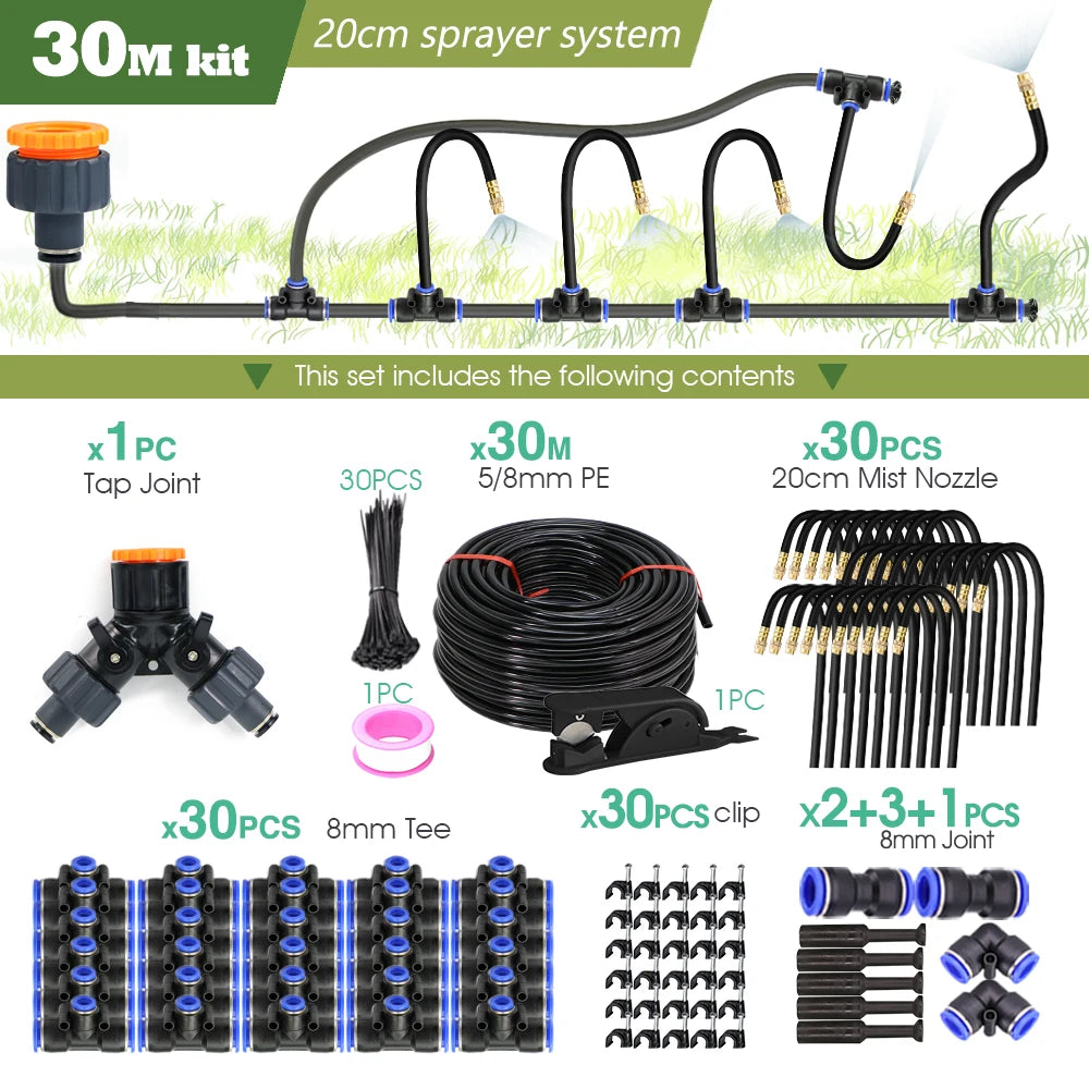 Misting System: Flexible, Cooling & Perfect for Your Garden!