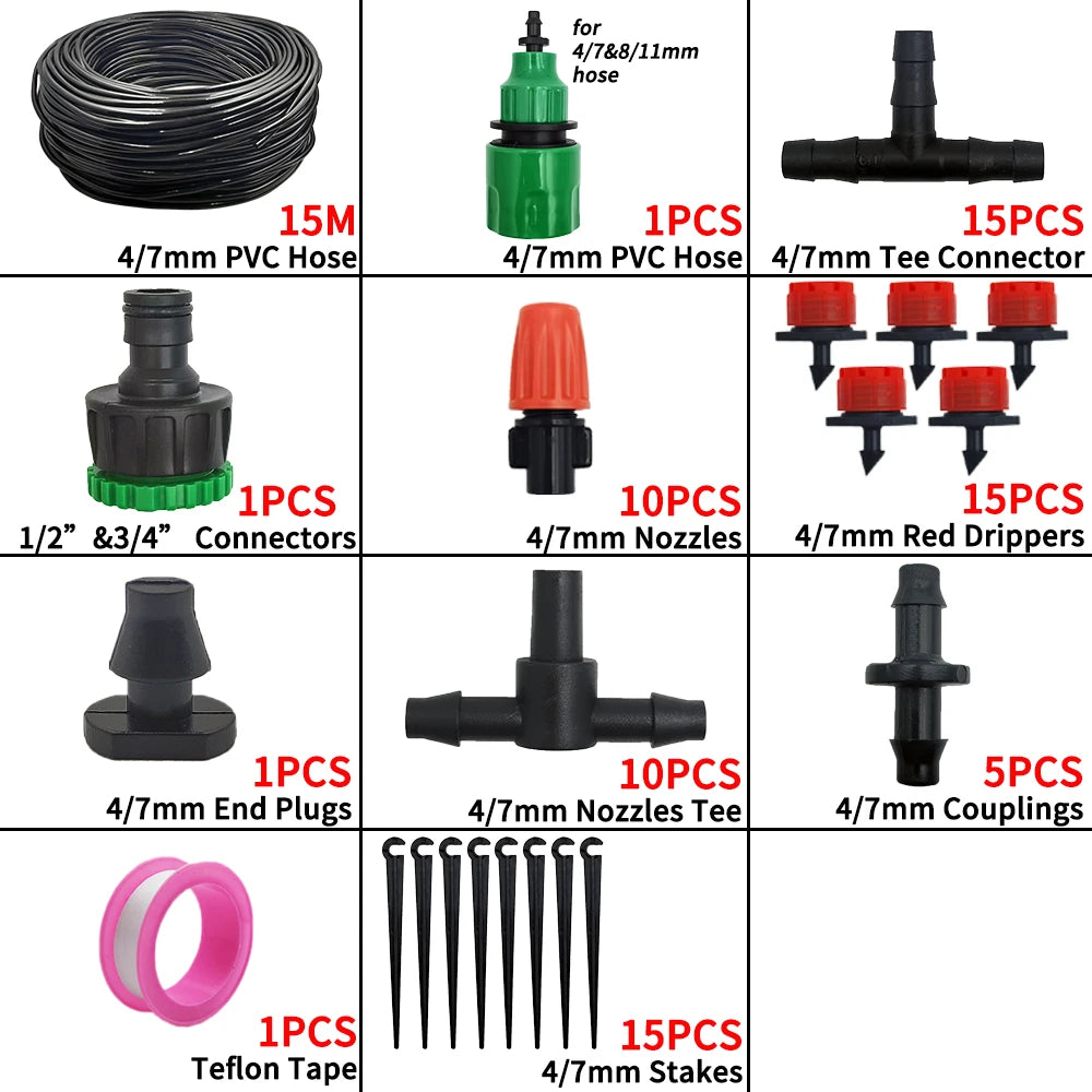 Effortless Drip Irrigation: Adjustable, Automatic & Water-Saving!