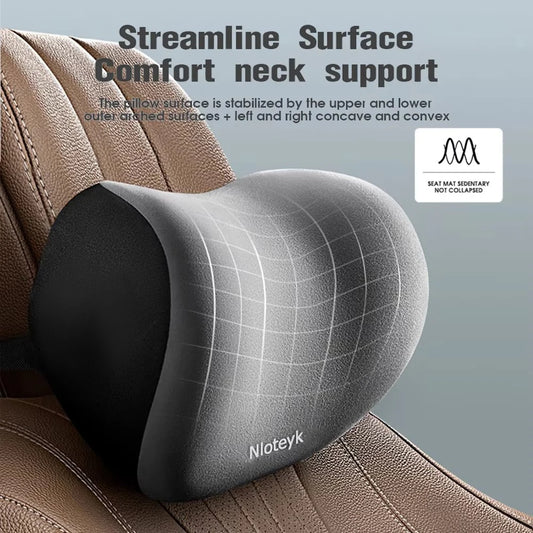 Memory Foam Car Pillow – Neck & Lumbar Support for Stress-Free Travel