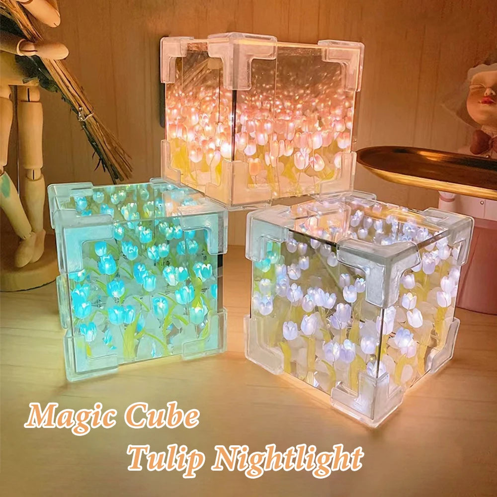 DIY Tulip LED Night Lamp – Perfect for Decor & Gifts!