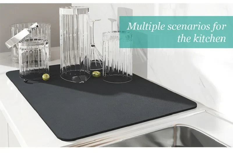 Multi-Color Diatomite Placemat – Quick-Drying, Absorbent, and Non-Slip!
