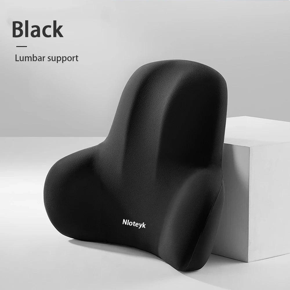 Memory Foam Car Pillow – Neck & Lumbar Support for Stress-Free Travel