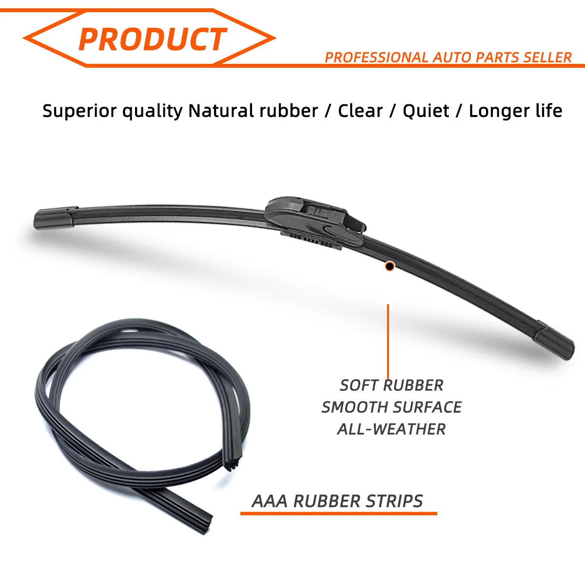 Universal J/U Hook Wiper Blades – Durable, All-Weather Performance