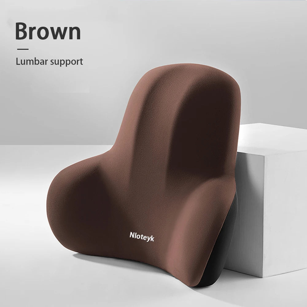 Memory Foam Car Pillow – Neck & Lumbar Support for Stress-Free Travel