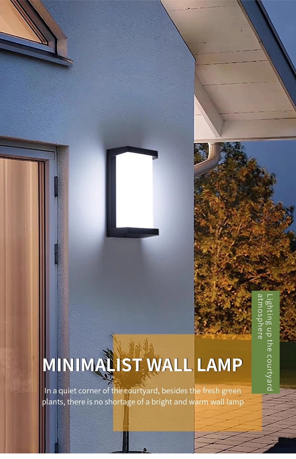 Waterproof LED Motion Sensor Wall Light – Perfect for Outdoor Spaces!