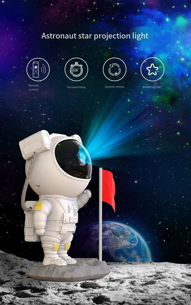 Astronaut Galaxy Star Projector – Night Light for Home, Bedroom, and Christmas Gifts