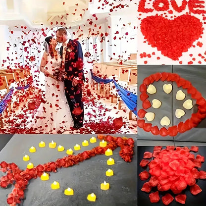 Colorful Artificial Rose Petals – Perfect for Weddings, Parties, & Romantic Decor!