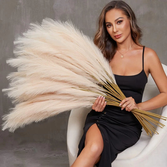 Artificial Pampas Grass Bouquet - Perfect for Home, Weddings & Outdoor Decor!