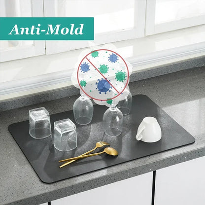 Multi-Color Diatomite Placemat – Quick-Drying, Absorbent, and Non-Slip!