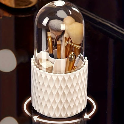 Rotary Lid Makeup Brush Barrel – Stylish, Dustproof & Multi-Purpose Storage