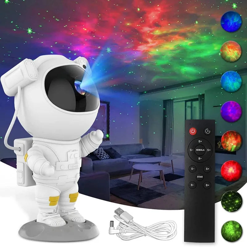 Astronaut Galaxy Star Projector – Night Light for Home, Bedroom, and Christmas Gifts