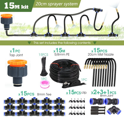 Misting System: Flexible, Cooling & Perfect for Your Garden!