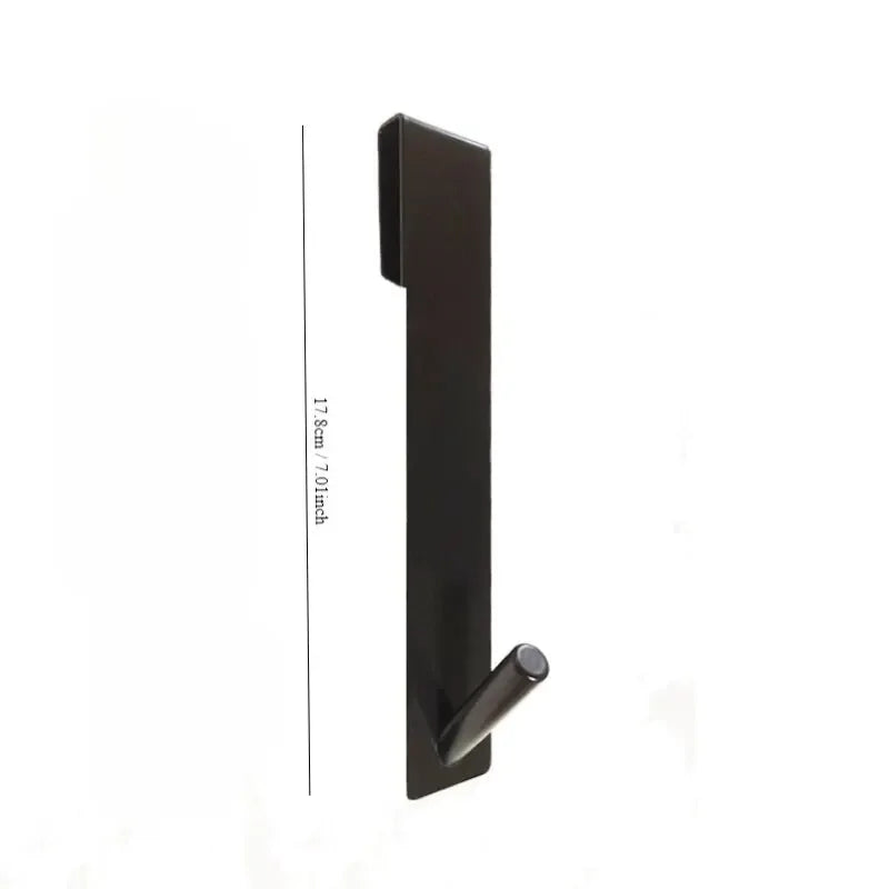 Stainless Steel Glass Door Hook - Non-Perforated & Detachable
