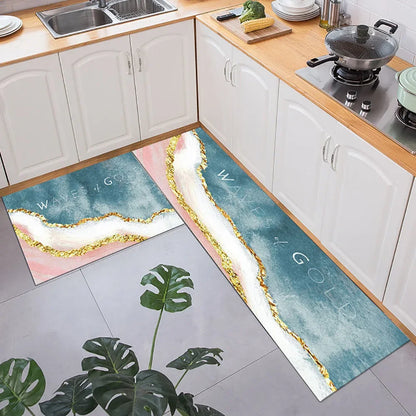 Non-Slip Kitchen Mat Set – Versatile Rugs for Entry, Hallway, Bathroom, and Living Room.